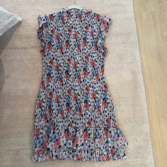 Veronica Beard Cici Smocked Floral Dress - Picture 3 of 3